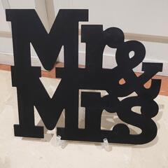 Mr&Mrsウェディングデコレーション