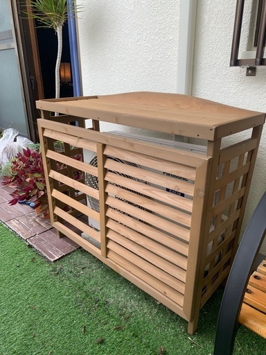 室外機カバー（木製）