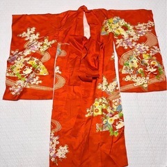 お宮参り用の産着＋よだれかけ＋帽子＋お守りのセットの画像