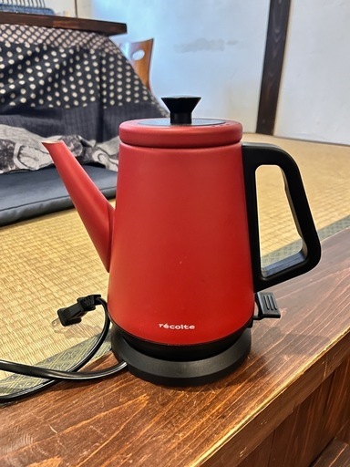 【ジャンク】レコルト　電気ケトル　レトロ