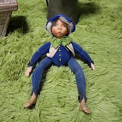 【アンティークドール】西洋人形 カエルモチーフ人形(中古品)の画像