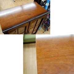 ② カリモク サイドボード 幅89×奥45×高119cm コロニアル 引き出し収納付き コレクションボード リビングボード キャビネット karimoku 札幌市 清田区 平岡