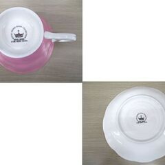 ロイヤルアーデン ティーソーサー ボンチャイナ ピンク色 バラ 薔薇 ROYAL ARDEN BONE CHINA 苫小牧西店の画像