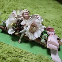 【ハンドメイド作品】妖精の置物西洋人形(オブジェ)