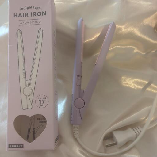 美品　ヘアーアイロン（ストレート）17mm