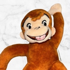 【美品】おさるのジョージ❤️ぬいぐるみ バナナ付き　マスコットの画像