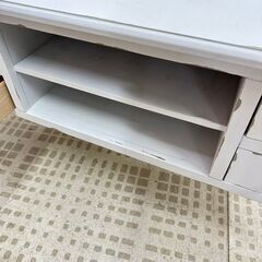 【ジモティー特別価格】ローボード テレビ台 シャビーシック レトロ アンティーク加工の画像