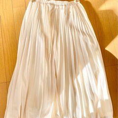 TOCCO　スカート ロングスカート プリーツ　ホワイト レディース