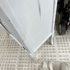 ガラスキャビネット  シャビーシック レトロ アンティーク加工の画像