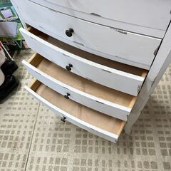 チェスト 5段 シャビーシック レトロ アンティーク加工の画像