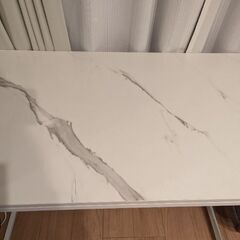 大理石柄のデスク100cm幅の画像