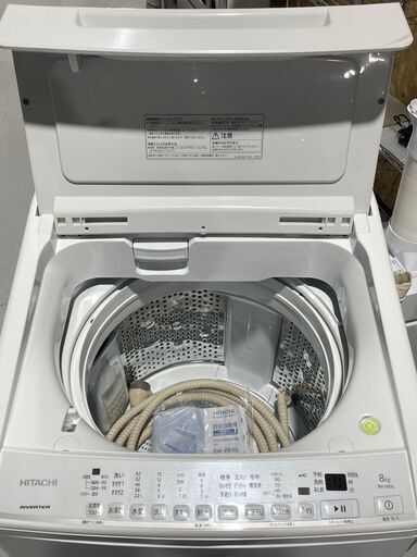 ★HITACHI★ビートウォッシュ 8kg洗濯機 BW-V80G 2022年 ホワイト W60.8cm ファミリー まとめ洗い 大物洗