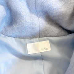★新品‼︎★index フード付きライトブルーコートの画像