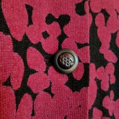 ワンピース　ストール付き　秋冬　赤　黒の画像