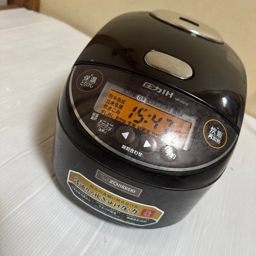 圧力IH炊飯ジャー　炊飯器　NP-ZG10 動作品　（1224b4）