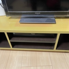 Panasonicテレビ　テレビ台付きの画像