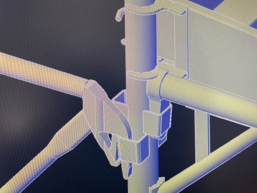 『商談中』他者購入不可　ビケ足場タイプA 3Dモデル(autocad2020)