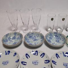３個組食器、皿、プレート、グラス類の画像