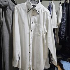 白のメンズワイシャツ長袖新品一点と着り4点の画像