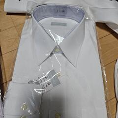 白のメンズワイシャツ長袖新品一点と着り4点