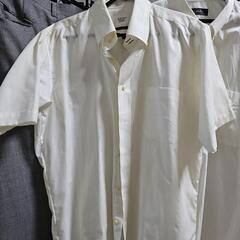 白のメンズワイシャツ長袖新品一点と着り4点の画像