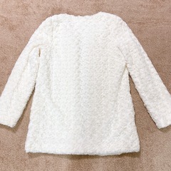 ★新品‼︎★DURAS ホワイト ファーコート ノーカラーの画像
