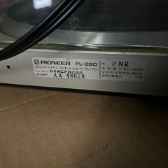 Pioneer　PL-240  ステレオレコードプレーヤーの画像
