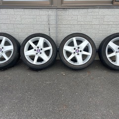 サーブ　SAAB 純正17インチアルミホイール＆タイヤ