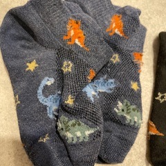 靴下　恐竜柄の画像