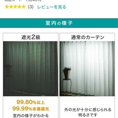 ニトリカーテン100×178　１枚のみ！ノーチェイエローグリーンの画像