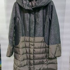ABOBA 紫色ロングダウンコート　レディス