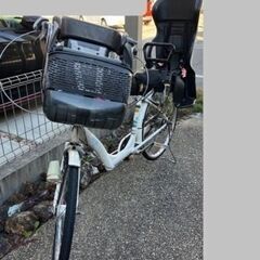 【取引中】自転車　３人乗り　前後乗せ　前乗せ　後ろ乗せ　ママチャ...