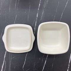 国産　耐熱セラミックおひつ レリーフ 黒釉の画像