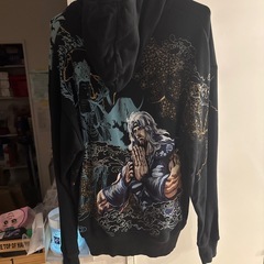 絡繰魂×北斗の拳 トキ刺繍 フルジップパーカー　XXLの画像