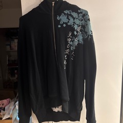 絡繰魂×北斗の拳 トキ刺繍 フルジップパーカー　XXL