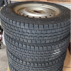 軽トラ、軽バン　スタッドレスタイヤ4本タイヤホイールの画像