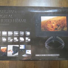 ８インチ液晶、ワンセグテレビ、DS-1TV800BK,LCDモニター、フォトフレーム映像音声対応専用リモコン付属、スピーカー内蔵、ワンセグチューナー内臓、バッテリー内蔵の画像