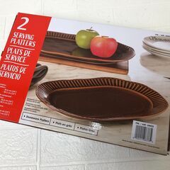 新品！オーバル サービング プラッター 大・中 2枚セットの画像