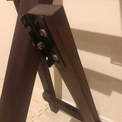 【DIY】イーゼル　木製　高さ4段階、角度3段階調節　アンティーク風の画像