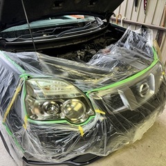 ヘッドライト磨きコーティングの画像