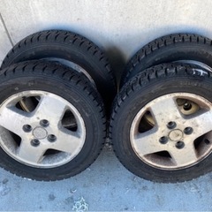 155/65R13 ダンロップ　スタッドレスタイヤホイールセット