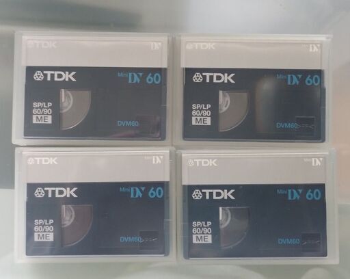 未使用 miniDV ミニDV テープ 4本 TDK DVM60BUX5A