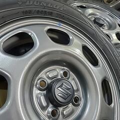 ◆◆商談中◆◆　ハスラーやフレア等に超バリ山スタッドレス+ハスラー純正ホイール　ダンロップ　　　　　　(HDLS8)の画像