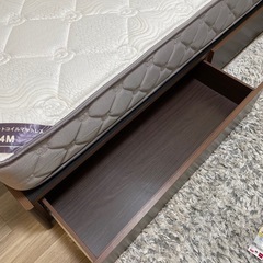 東京インテリア　収納付き　シングルベッドの画像