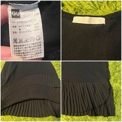【GU】プリーツヘムタンクトップ　Sサイズの画像