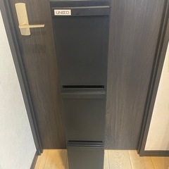 3段分別ゴミ箱の画像