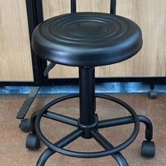 回転イス　丸椅子　高さ調節可能　作業イス　直径32cm 高さ50cmから66cmまで調節　の画像