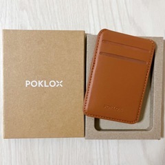 【新品】Poklox MagSafeウォレットiPhoneスマホスタンド ブラウン　茶色の画像