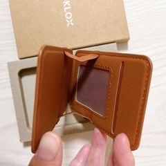 【新品】Poklox MagSafeウォレットiPhoneスマホスタンド ブラウン　茶色の画像