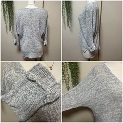 🌸500円商品✖️3点で1000円 に❣️ UNIQLO  サマーニット　プルオーバー　クルーネックセーターの画像